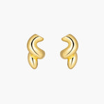 Load image into Gallery viewer, Gold Tone Corkscrew Earrings