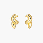 Load image into Gallery viewer, Gold Tone Corkscrew Earrings
