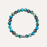 Load image into Gallery viewer, Vintage Beaded Bracelet for Men | Natural Hematite Stone Design | Soria Jewelry