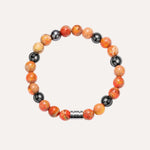 Load image into Gallery viewer, Vintage Beaded Bracelet for Men | Natural Hematite Stone Design | Soria Jewelry