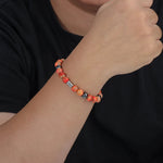 Load image into Gallery viewer, Vintage Beaded Bracelet for Men | Natural Hematite Stone Design | Soria Jewelry