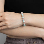 Load image into Gallery viewer, Beaded Bracelet with Light Blue Natural Stone for Women Birthday Gifts | Soria Jewelry