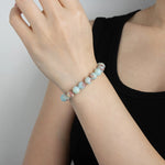 Load image into Gallery viewer, Beaded Bracelet with Light Blue Natural Stone for Women Birthday Gifts | Soria Jewelry