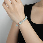 Load image into Gallery viewer, Beaded Bracelet with Light Blue Natural Stone for Women Birthday Gifts | Soria Jewelry