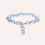 Load image into Gallery viewer, Beaded Bracelet for Women | Delicate Star & Feather Charm Bracelet | Soria Jewelry