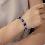 Load image into Gallery viewer, Beaded Bracelet for women | Natural Stone and Elastic Rope Design | Beaded Bracelet for women | Natural Stone and Elastic Rope Design | Soria Jewelry