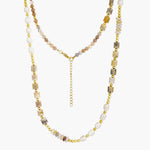 Load image into Gallery viewer, Pearl Gold Chain Mixed Stone Necklace