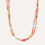 Load image into Gallery viewer, Double Layer Necklace for Women | Boho Rainbow Beaded Design | Soria Jewelry