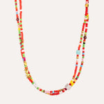 Load image into Gallery viewer, Double Layer Necklace for Women | Boho Rainbow Beaded Design | Soria Jewelry