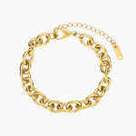 Load image into Gallery viewer, Gold Chunky Chain Charm Adjustable Bracelet
