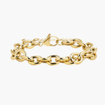 Load image into Gallery viewer, Gold Chunky Chain Charm Adjustable Bracelet