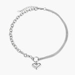 Load image into Gallery viewer, Heart Locket Chunky Silver Chain Necklace