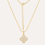 Load image into Gallery viewer, Clover Necklace with 18K Gold Tone and Crystal for Women | Soria Jewelry