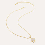 Load image into Gallery viewer, Clover Necklace with 18K Gold Tone and Crystal for Women | Soria Jewelry