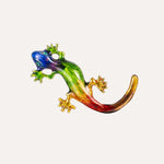 Load image into Gallery viewer, Colorful Gecko Brooch Pin Rainbow Chameleon Design for Women | Soria Jewelry