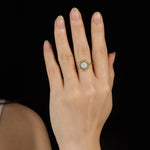 Load image into Gallery viewer, Gold Opal Ring for Women | Dainty Sun Flower and Adjustable Design | Soria Jewelry