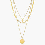 Load image into Gallery viewer, 3 Layer Circle Pendant Necklace