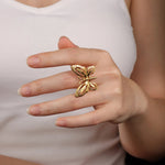 Load image into Gallery viewer, Gold Butterfly Ring for Women | Fashion Dainty Jewelry | Soria Jewelry