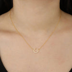 Load image into Gallery viewer, Crescent Moon Necklace for Women | Dainty Crystal Pendant Design | Soria Jewelry