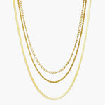 Load image into Gallery viewer, 3 Layer Dainty Cuban Link Chain Necklace
