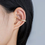 Load image into Gallery viewer, Dainty Gold Ear Cuffs with Heart CZ Design for Women | Soria Jewelry