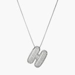 Load image into Gallery viewer, Letter Crystal Pendant Chain Necklace