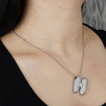 Load image into Gallery viewer, Letter Necklace for Women | Dainty Crystal Pendant Chain Necklace | Soria Jewelry