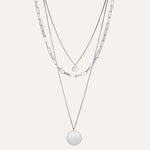 Load image into Gallery viewer, 3 Layer Necklace for Women | Dainty Circle Pendant Jewelry | Soria Jewelry