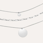 Load image into Gallery viewer, 3 Layer Necklace for Women | Dainty Circle Pendant Jewelry | Soria Jewelry