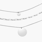 Load image into Gallery viewer, 3 Layer Circle Pendant Necklace