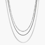 Load image into Gallery viewer, 3 Layer Dainty Cuban Link Chain Necklace