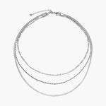 Load image into Gallery viewer, 3 Layer Dainty Cuban Link Chain Necklace