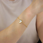 Load image into Gallery viewer, Butterfly Pearl Bracelet for Women | Fashion Gold Chain and Adjustable Design | Soria Jewelry