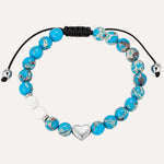 Load image into Gallery viewer, Heart Beaded Bracelet | Fashion Adjustable Jewelry | Soria Jewelry