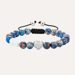 Load image into Gallery viewer, Heart Beaded Bracelet | Fashion Adjustable Jewelry | Soria Jewelry
