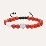 Load image into Gallery viewer, Heart Beaded Bracelet | Fashion Adjustable Jewelry | Soria Jewelry