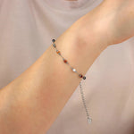 Load image into Gallery viewer, Beaded Bracelet for Women | Fashion Silver Chain and Adjustable Design | Soria Jewelry