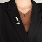 Load image into Gallery viewer, Letter Brooch for Women | Crystal Pearl Luxury Jewelry | Soria Jewelry