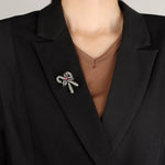 Load image into Gallery viewer, Candy Cane Brooch for Women | Fashion Christmas Crystal Pin | Soria Jewelry