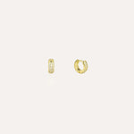 Load image into Gallery viewer, CZ Hoop Stud Earrings for Women | Fashion Dainty Jewelry | Soria Jewelry