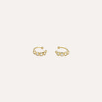 Load image into Gallery viewer, Gold CZ Ear Cuffs for Women | Fashion Elegant Jewelry | Soria Jewelry
