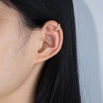 Load image into Gallery viewer, Gold CZ Ear Cuffs for Women | Fashion Elegant Jewelry | Soria Jewelry