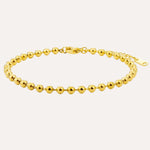 Load image into Gallery viewer, Gold Bead Bracelet for Women | Minimalist Adjustable Ball Chain Bracelet | Soria Jewelry