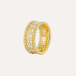 Load image into Gallery viewer, Gold Ring for Women | Fashion Eternity Ring | Soria Jewelry