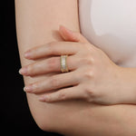 Load image into Gallery viewer, Gold Ring for Women | Fashion Eternity Ring | Soria Jewelry