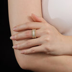 Load image into Gallery viewer, Gold Ring for Women | Fashion Eternity Ring | Soria Jewelry