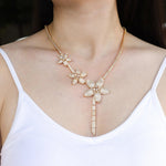 Load image into Gallery viewer, Flower Necklace Earrings Set for Women | Fashion Chain Design | Soria Jewelry