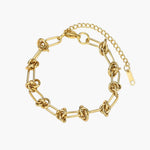 Load image into Gallery viewer, Chain Link Knot Bracelet