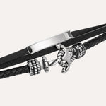 Load image into Gallery viewer, Leather Anchor Bracelet for Men | Fashion Nautical Style Jewelry | Soria Jewelry