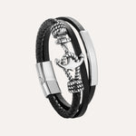 Load image into Gallery viewer, Leather Anchor Bracelet for Men | Fashion Nautical Style Jewelry | Soria Jewelry